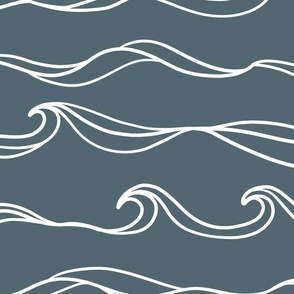 Blue-Gray Ocean Waves