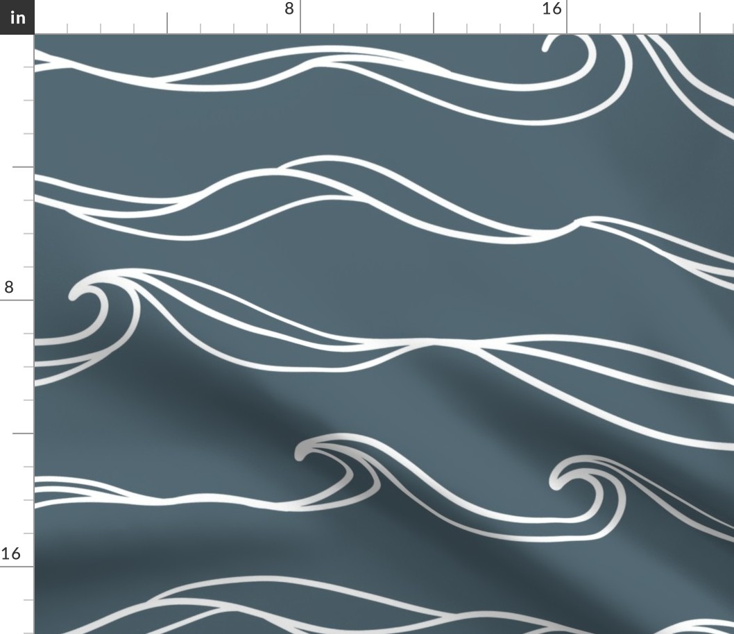 Blue-Gray Ocean Waves