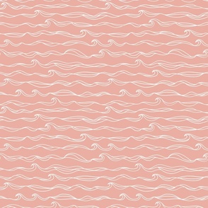 Blush Ocean Waves (Smaller Scale)