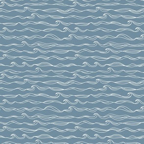 Ocean Waves with White Waves (Smaller Scale)