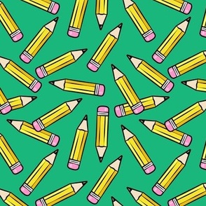 Pencils -  schools supplies - no 2 green - LAD21