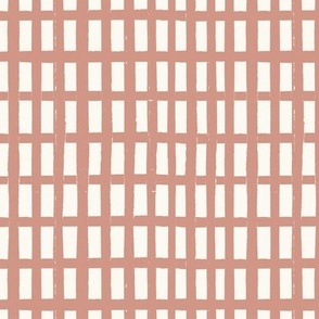 P.S I Love You Gingham - Dusty Rose & Cream Small - Hufton Studio