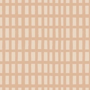 P.S I Love You Gingham - Beige & Clay Small - Hufton Studio