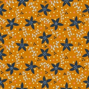 Navy Jasmine Flowers on Desert Sun