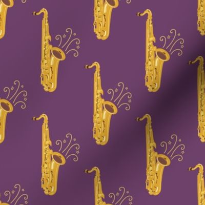 Saxophones on Purple