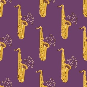 Saxophones on Purple