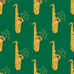 Saxophones on Green