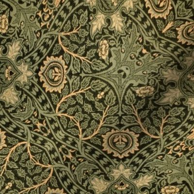 William Morris Inspired Vintage Antler Pattern