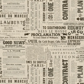 Old Print Typography Pattern