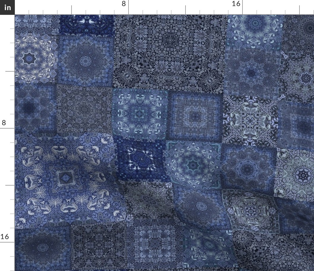 William Morris Quilt Design Blue