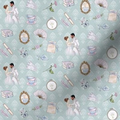 Regency Duke and Duchess seafoam small