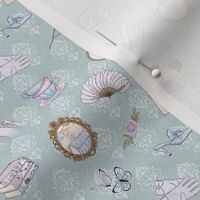 Regency Duke and Duchess seafoam small