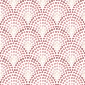 Reverse Alexis Pinks Full Scallop dots