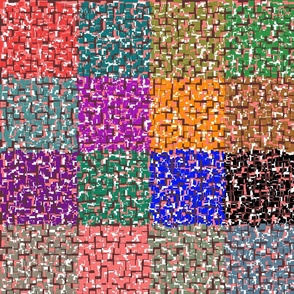 Colorful Tiled Checkerboard