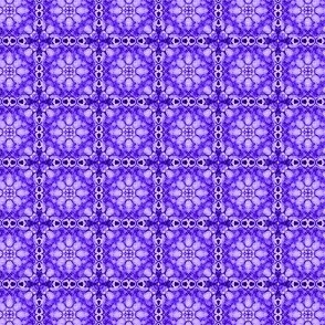Mini Prints: Flowers in Squares - Purple