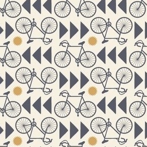 Road Bike, Navy on Cream, mini 