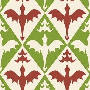 3.5" Dragon Fire, Red Green