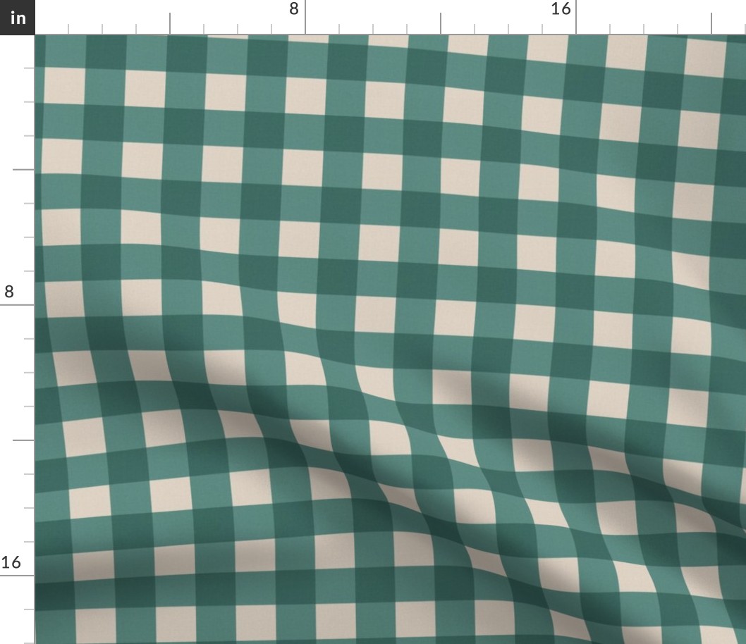 SUNBOW GINGHAM TEAL