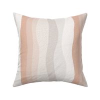 Stitched waves - textured pink ombre - medium scale - rotate