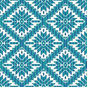 Light Blue Mexican Embroidery