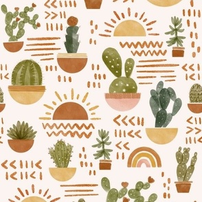 sunny cactus - large scale