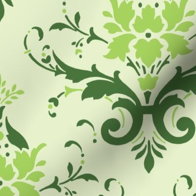 Victorian Flourish (green)