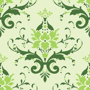 Victorian Flourish (green)