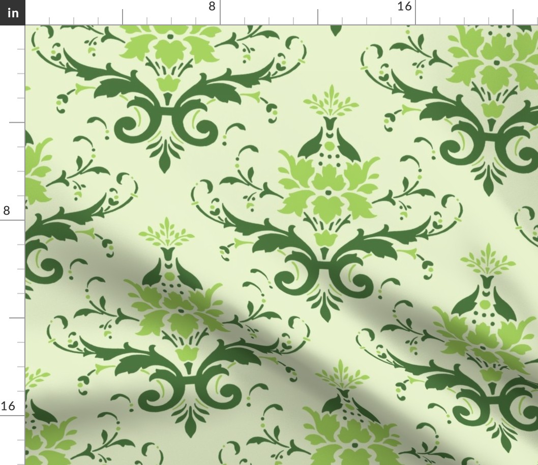 Victorian Flourish (green)