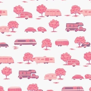 campers and RVs - pink