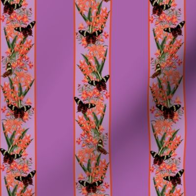 ORANGE FLOWER STRIPE - TERRACE GARDEN COLLECTION (MULBERRY)