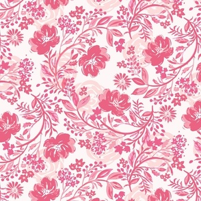 Cosy Floral Pink Mono