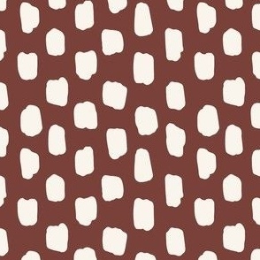 Medium Swatch Mark Polka Dots Maroon Red