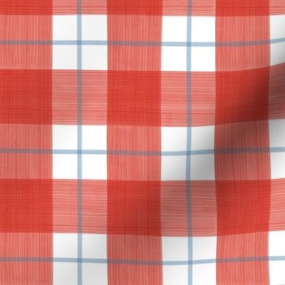 Custom Red Stephanie double plaid