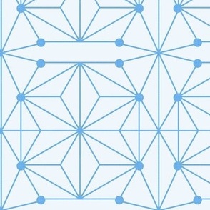 Geometric Decor - Winter Blue / Large