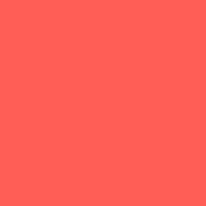 Solid Red Fresh Coral EC5E57 Plain Fabric Solid Coordinate
