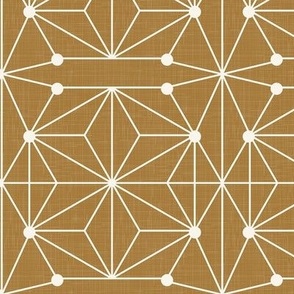 Geometric Decor - Golden Brown / Large