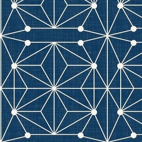 Geometric Decor - Classic Blue / Large