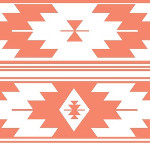 42" wide coral kilim