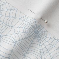 Spidersweb - Fog on White - frosty Ice lace design - Fog Petal Solid Coordinate