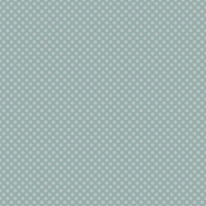 Peaceful Polka Dots / Muted Blue Green / Small