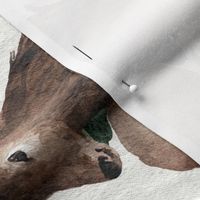 Deer on Linen rotated, large scale