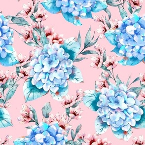 Hydrangea Garden - Pink