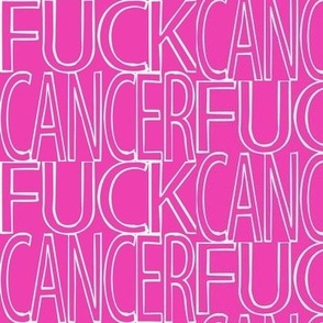 FUCK CANCER in breast cancer awareness pink