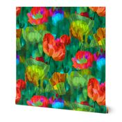 PAPER POPPIES TILE 