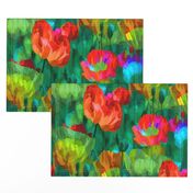PAPER POPPIES TILE 