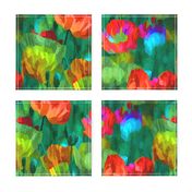 PAPER POPPIES TILE 