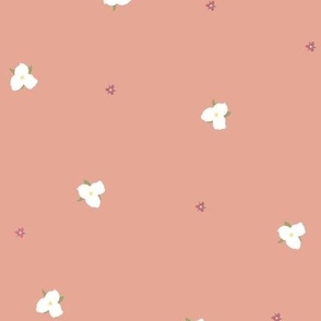 Trillium Flowers pink/peach