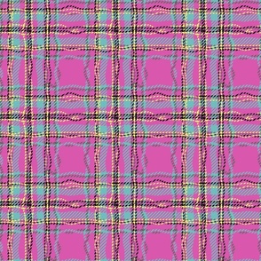 twisty 50s plaid classic pink