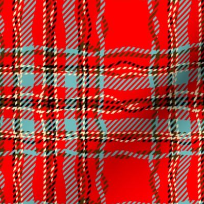 twisty 50s plaid classic red