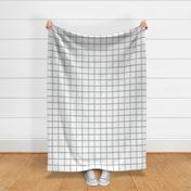 Window Pane Plaid smoke green3 on White